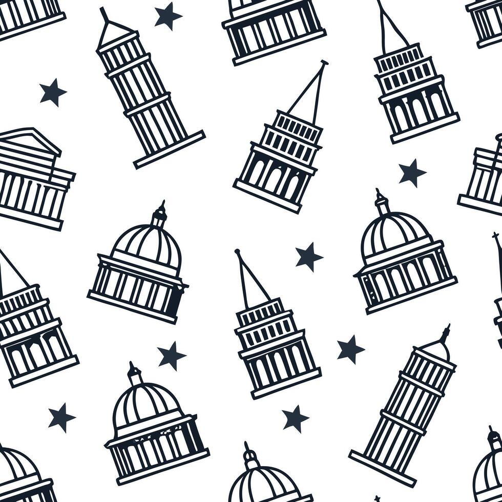 Develop repeatable seamless patterns featuring cultural heritage symbols and isolated white backgrounds tailored for high end design projects Clean vector