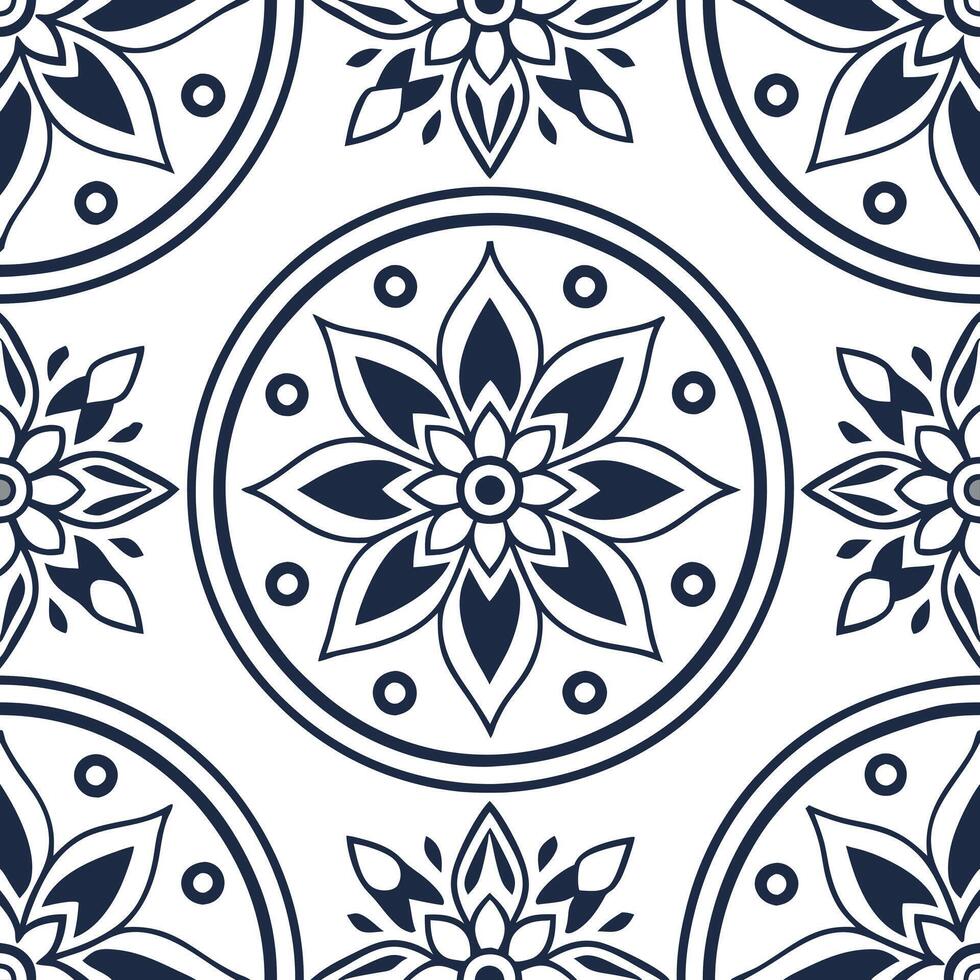 Develop seamless ethnic tile patterns using intricate illustrations and cultural designs with isolated white balance for clean branding Clean vector