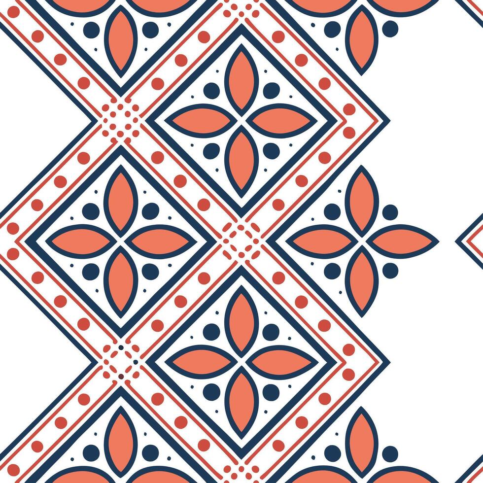 Develop seamless tile patterns that incorporate ethnic repeats and traditional symbols separated by crisp white backgrounds for balance Clean Set 2 vector