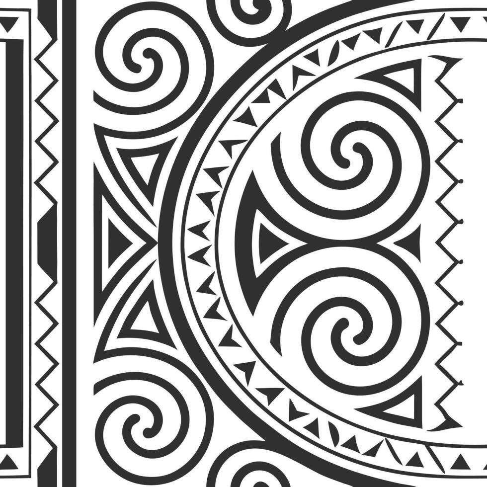 Devise random tile repeats combining tribal ornamentation and geometric shapes ideal for brand differentiation or social media campaigns Clean vector