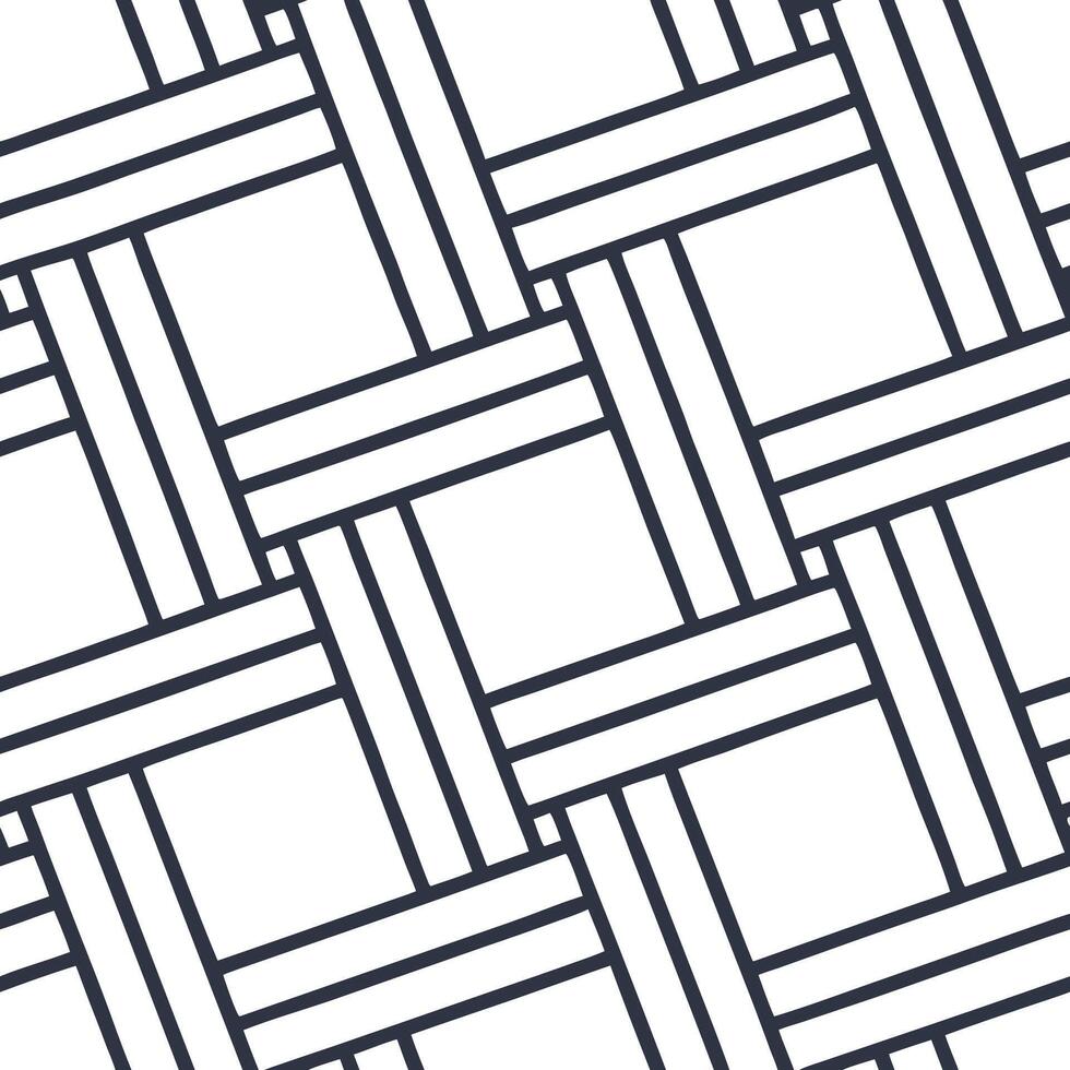 Envision bold techno stripes crossing refined grids isolating bright white fields for immersive tile pattern synergy Clean vector