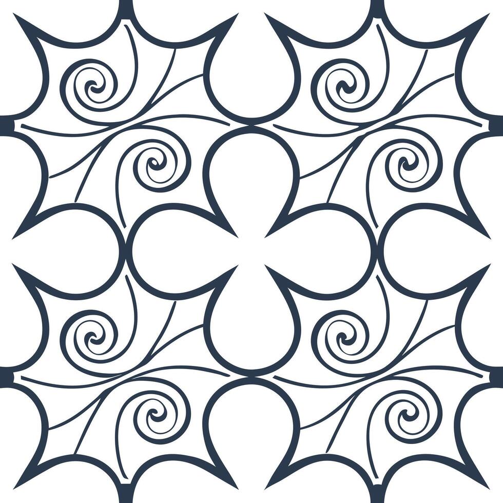 Envision swirling wave loops fused with angled shapes open white space accenting futuristic tile synergy Clean vector