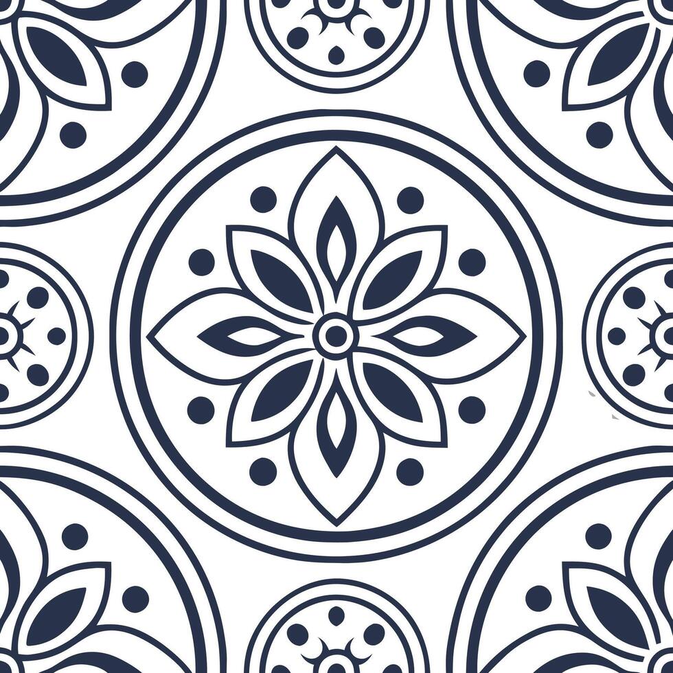 Fabricate seamless designs using cultural heritage imagery and isolated white backdrops to create timeless tile patterns for corporate use Clean vector