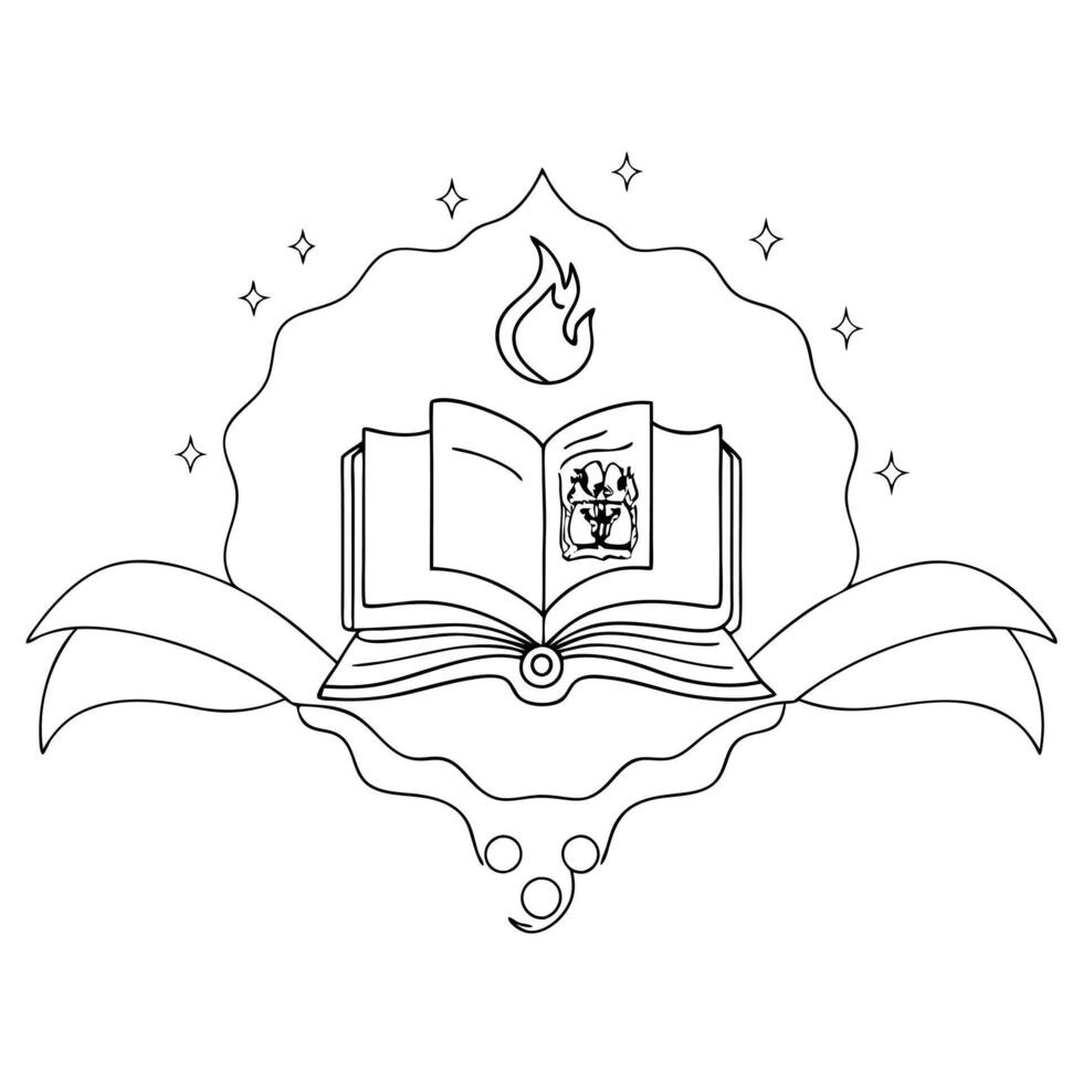Flat Abstract glowing design of a digital book with Labh Pancham wisdom Clean Set 2 vector