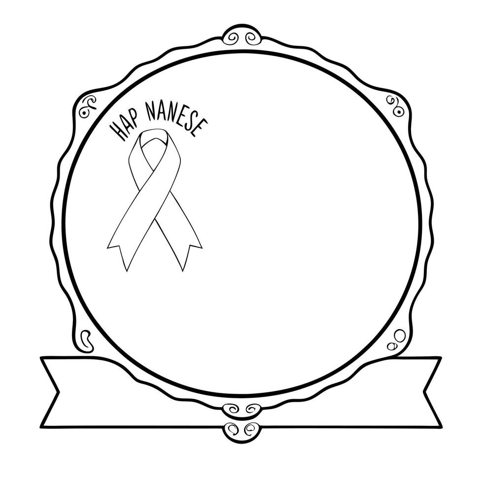 Flat Border frame with diabetes awareness ribbon and blue circle Raise Awareness text Clean Set 2 vector