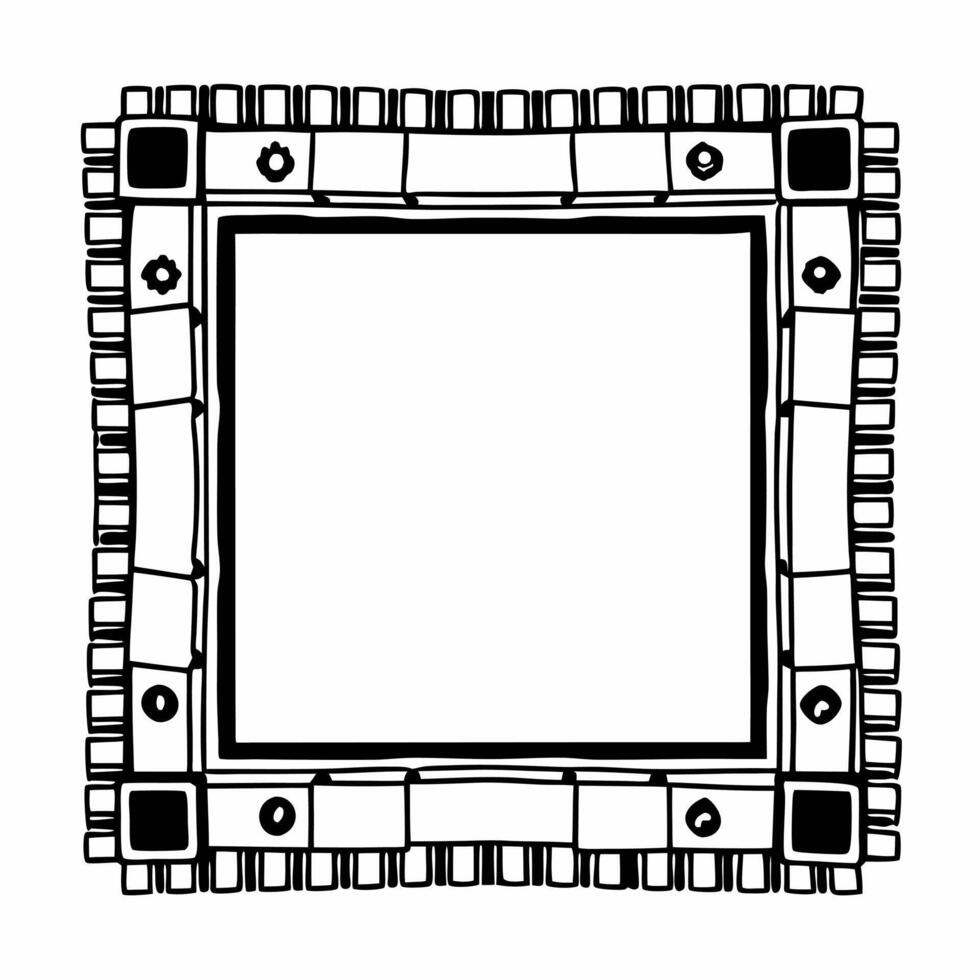 Flat Border Frame with Safe Boxes and Coins Clean vector