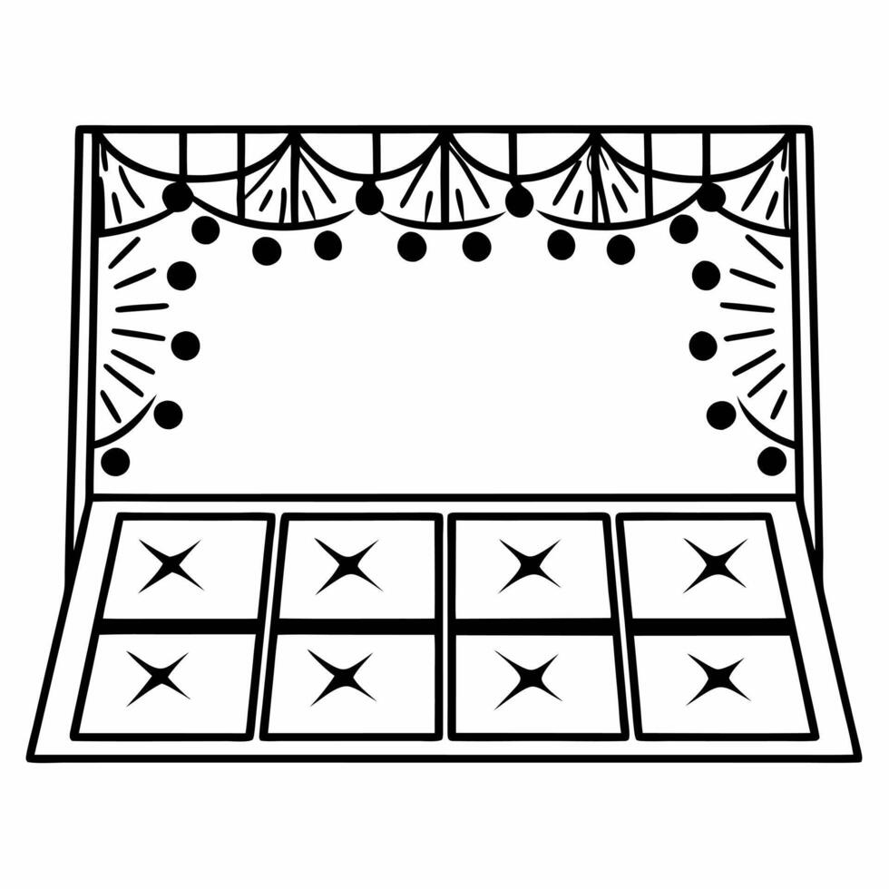 Flat Candid New Year Eve Dance Floor Clean vector