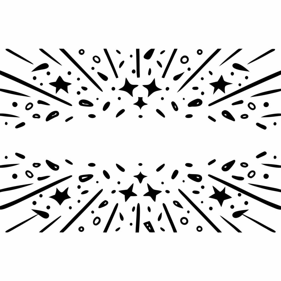 Flat Close Up of New Year Confetti Clean vector