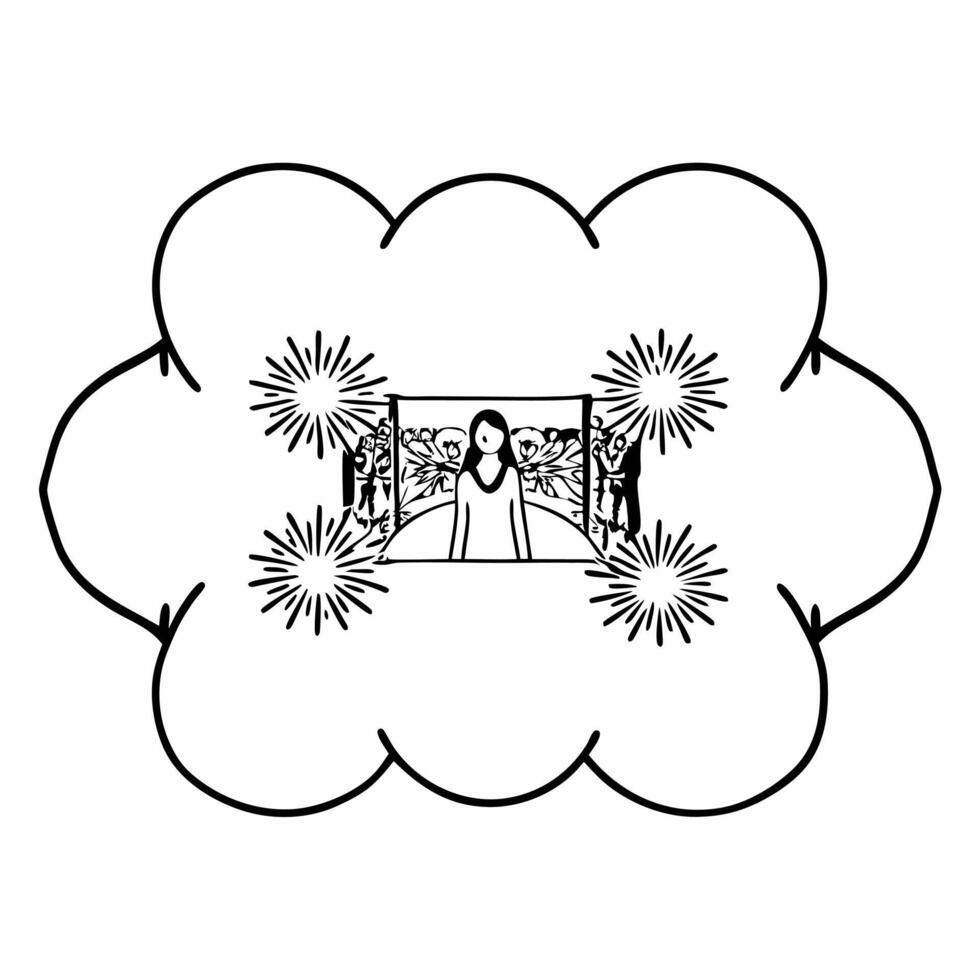 Flat Festival Feast with Glowing Details Clean Set 2 vector
