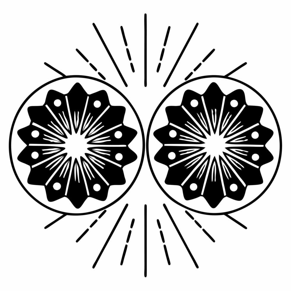 Flat Glossy Background with Cultural Dance and Sparklers Clean vector