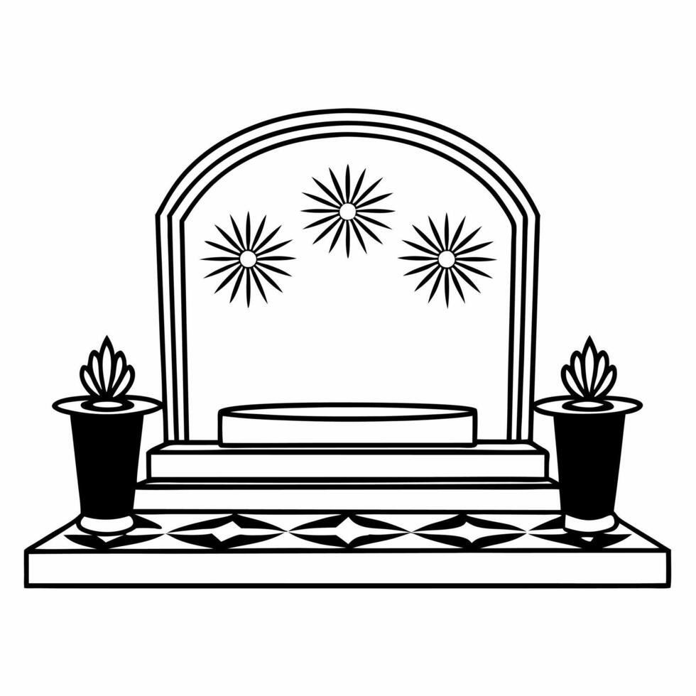 Flat Glossy Background with Festival Offerings Clean vector