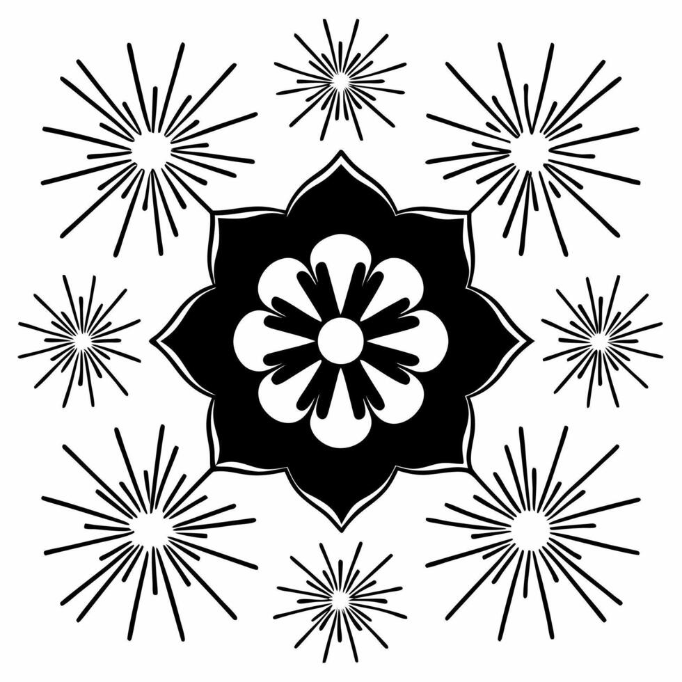 Flat Glossy Background with Festival Feast Clean Set 2 vector