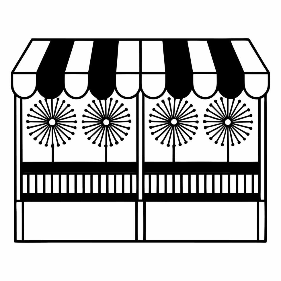 Flat Glossy Festive Market Background Clean vector