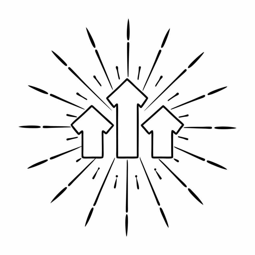 Flat Glowing Abstract Acquisition with Corporate Expansion Symbols Clean vector