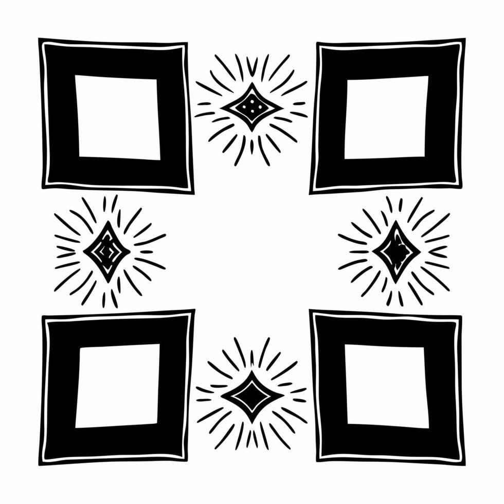 Flat Glowing Abstract Art with Retail Promotion Icons Clean vector