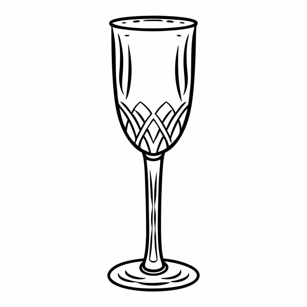 Flat Holographic Champagne Flute Base concept as Medium shot of a holographic champagne flute base against a plain white background with copy space Camera highlights the intricate Squre vector