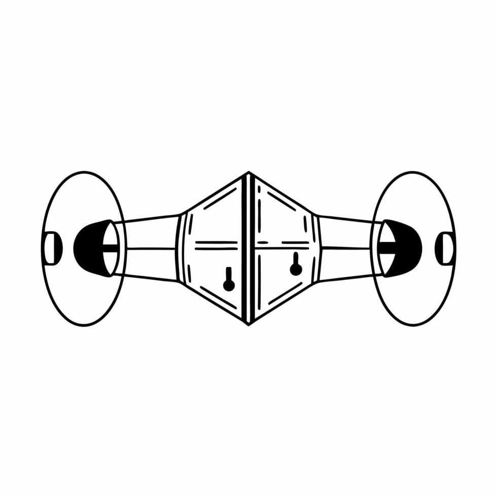 Flat Macro of dreidel with futuristic holographic symbols on each side concept as A macro shot of a dreidel featuring futuristic holographic Hebrew symbols on each side The design Squre vector