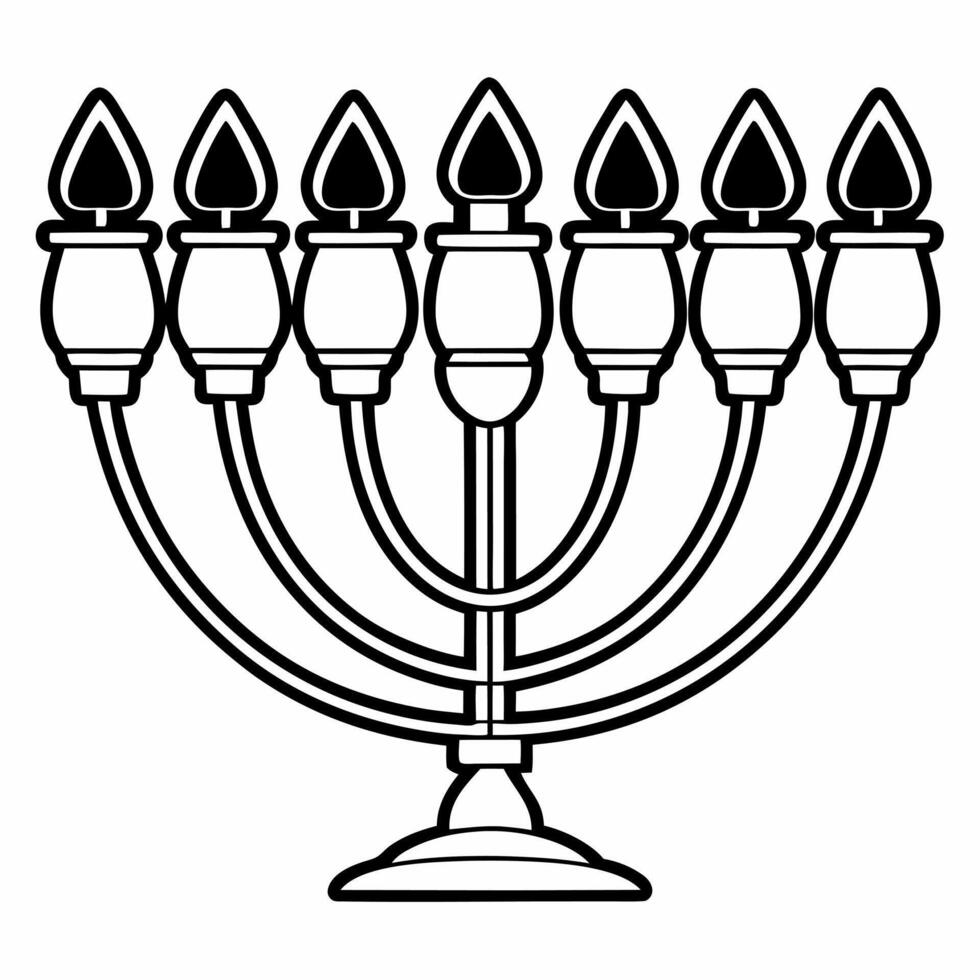 Flat Macro of futuristic Hanukkah menorah flame with holographic glow concept as A detailed close up of a futuristic Hanukkah menorah flame that has a holographic glow blending tra Squre vector