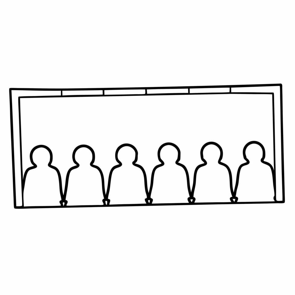 Flat Plain cream background with subtle human figures in the distance copy space for equality concept as A plain cream background with subtle human figures in the distance symboliz Squre vector