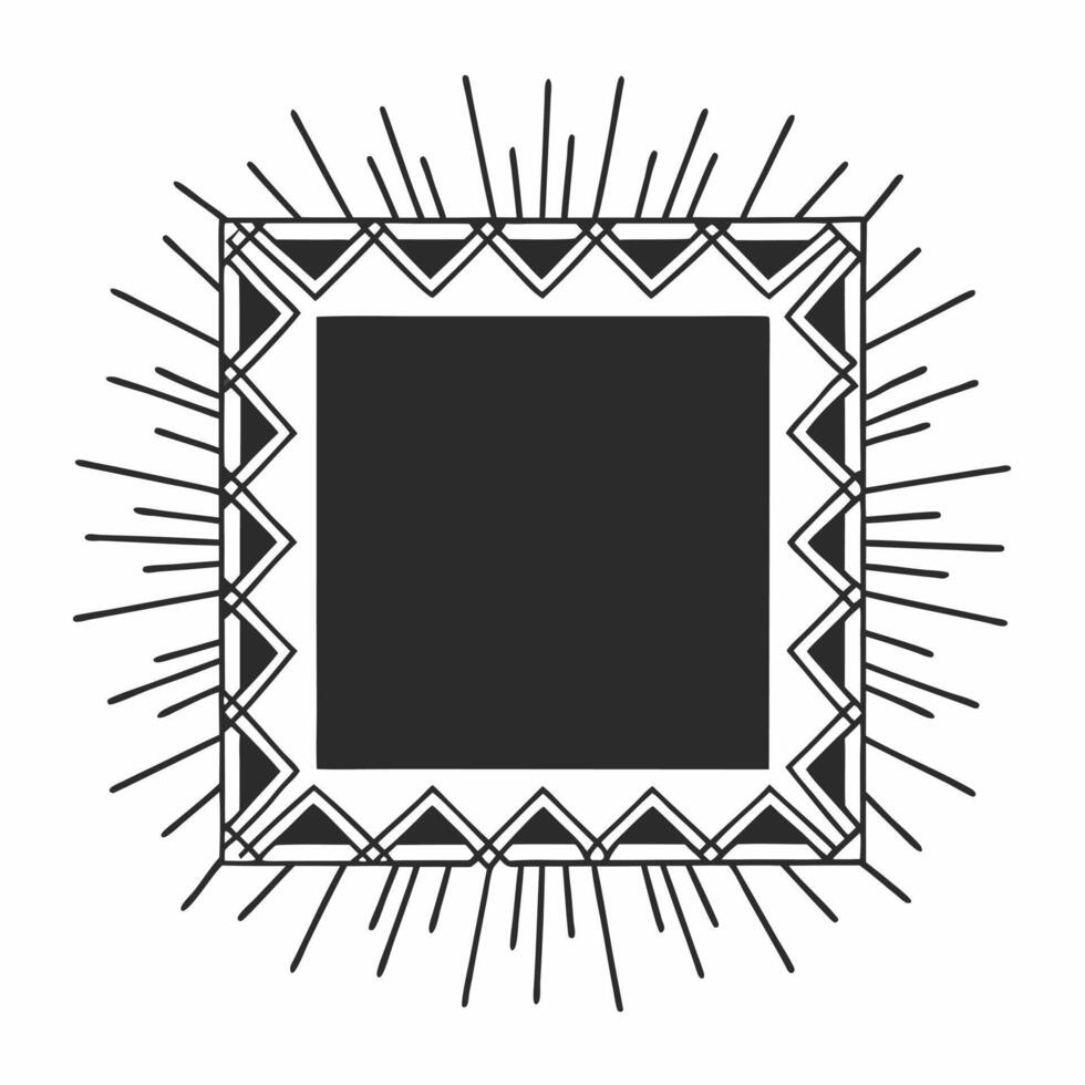Flat Rangoli and Sparkler Wave Border with Copy Space concept as A dynamic border frame featuring a flowing Rangoli pattern paired with sparkler wave designs leaving ample copy spa Squre vector