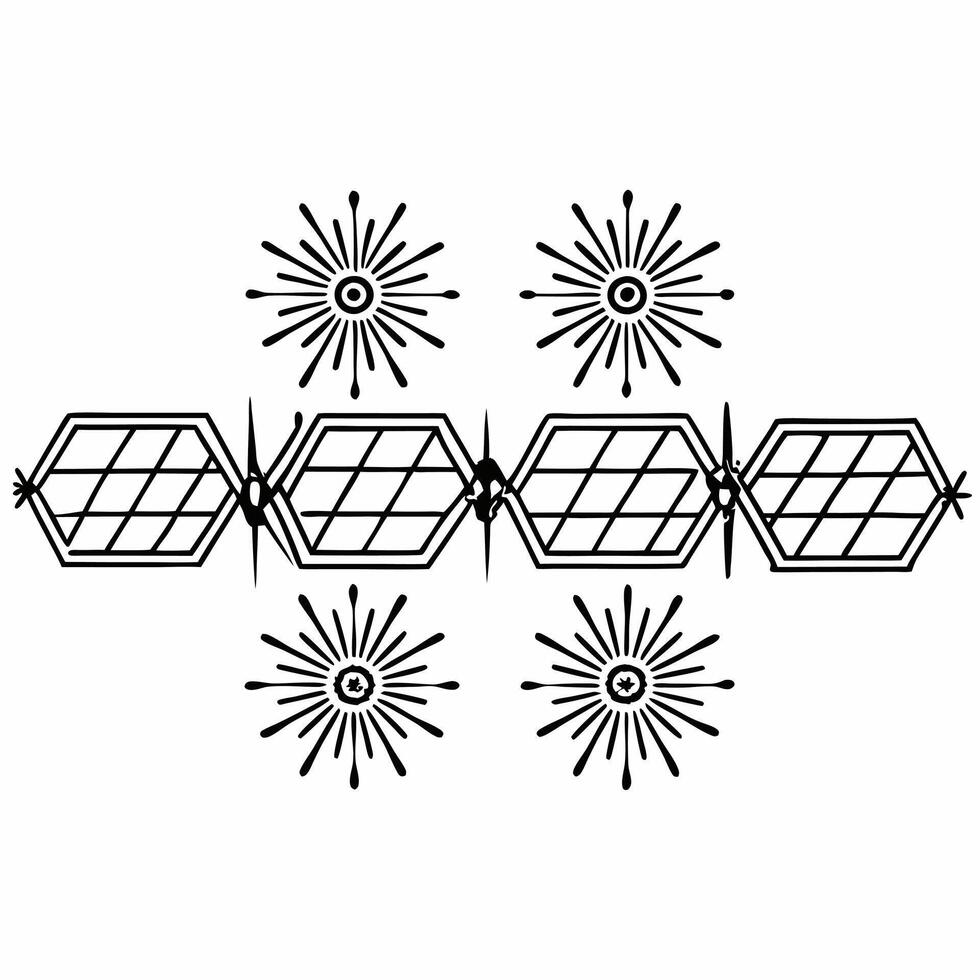 Flat Sparklers and Sustainable Elements Watercolor Tiles concept as A seamless watercolor tile design that features sparklers and sustainable elements like solar panels wind turbin Squre vector