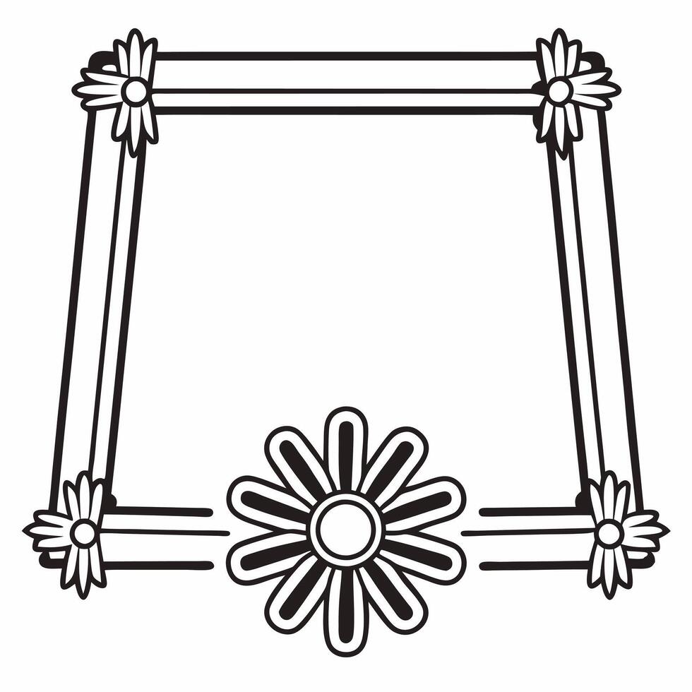 Flat Tika and Rakhi Frame with Copy Space concept as A frame design featuring a rakhi and tika on opposite corners creating a perfect balance for copy space in the middle The glow Squre vector