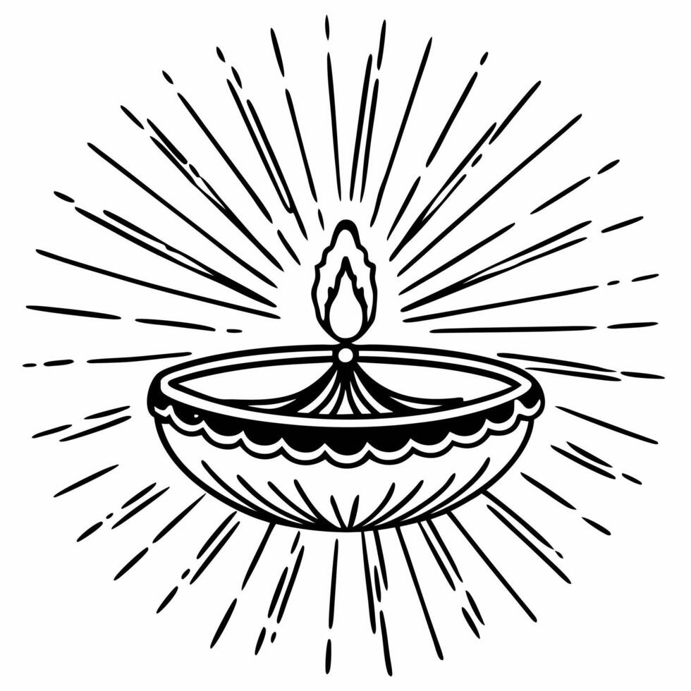 Floating Diwali temple bell with glowing patterns suspended mid air isolated on a white background concept as A minimalist featuring a floating Diwali temple bell with glowi Squre Set 2 vector