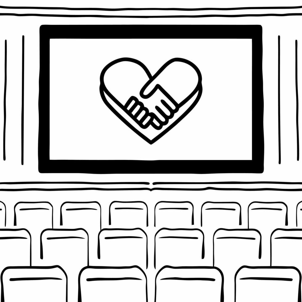 Floating holographic handshake and glowing heart copy space concept as A holographic handshake and a glowing heart float together representing unity and human rights advocacy The Squre vector
