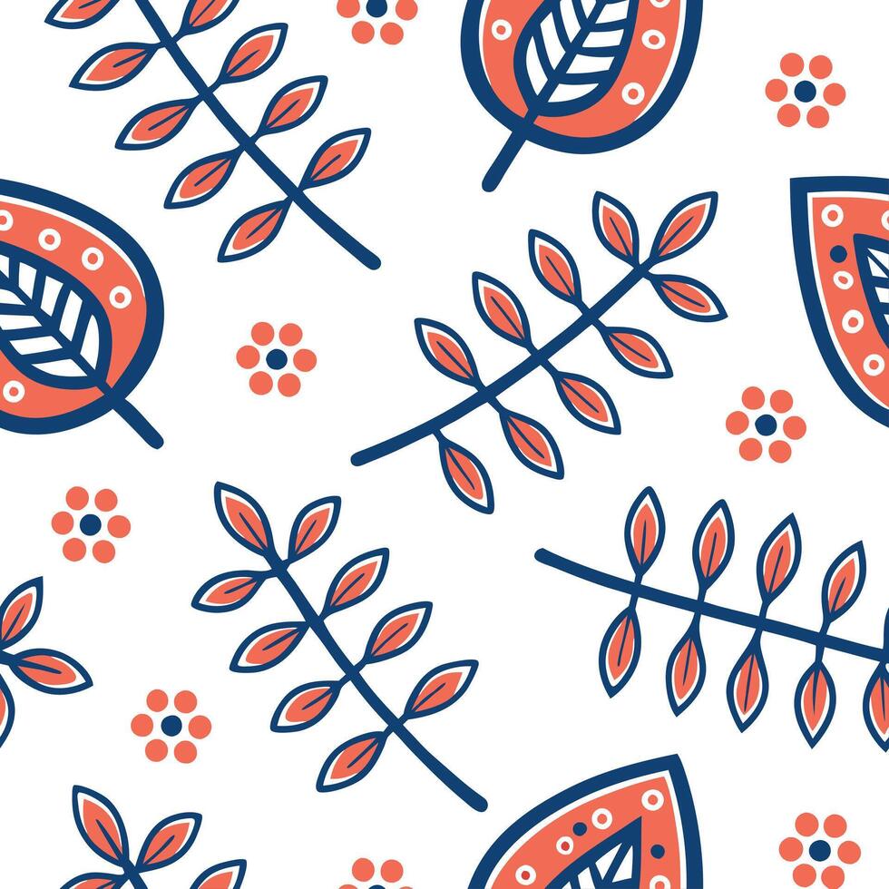 Folk art seamless pattern with abstract figures and vibrant hues for a playful contemporary cultural vibe concept as Playful folk art pattern with abstract figures and vibrant hues Squre vector