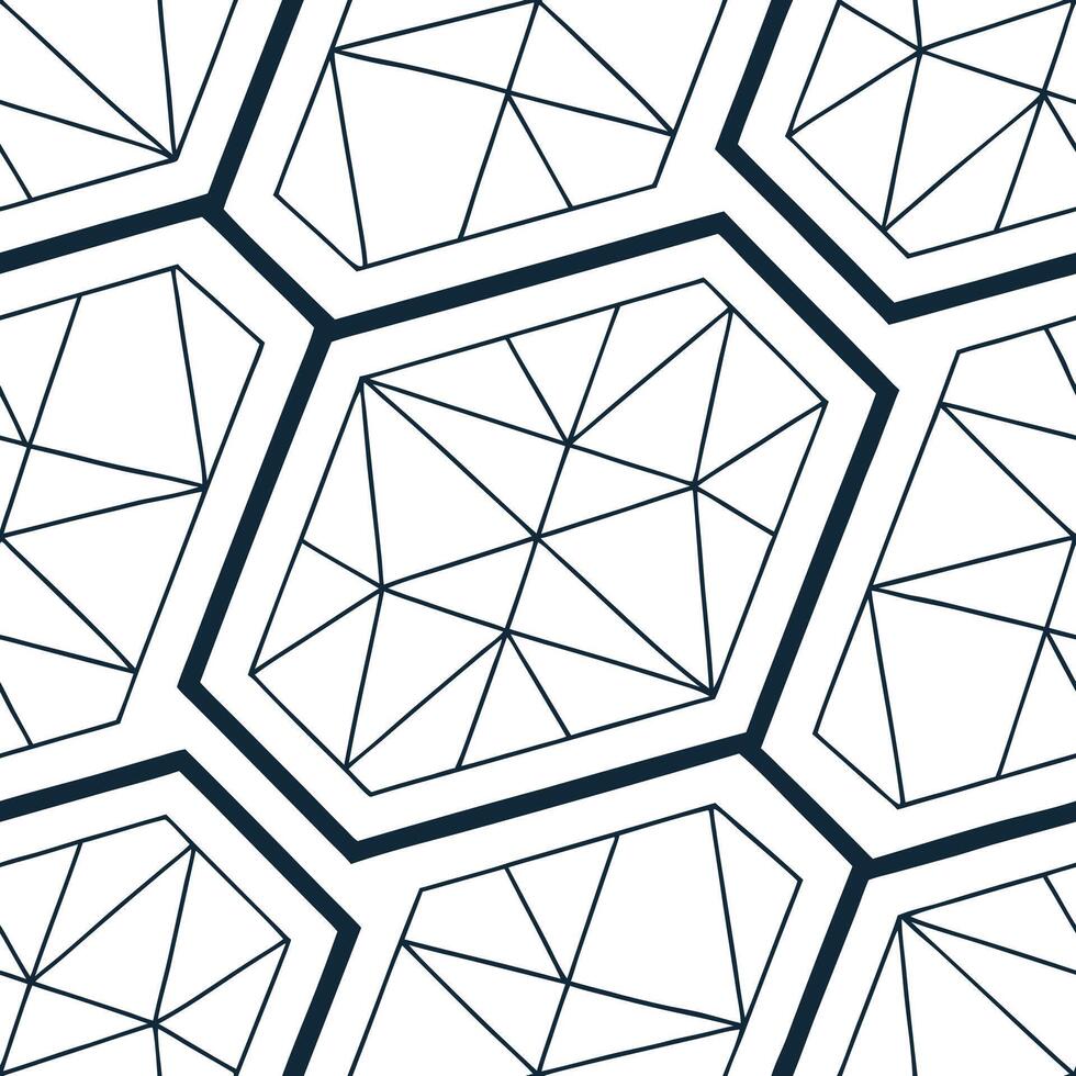 Fuse angled prism blocks add wireframe overlays preserve bright white fills yield futuristic 3D tile style for marketing campaigns concept as Merge angular prisms apply wireframe l Squre vector