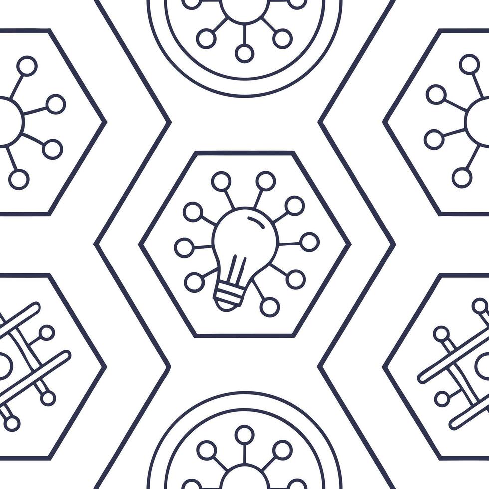 Futuristic techno circuits seamless pattern featuring intricate tile designs digital traces isolated white balance vibrant structure concept as Intricate digital design merges adva Squre Set 2 vector