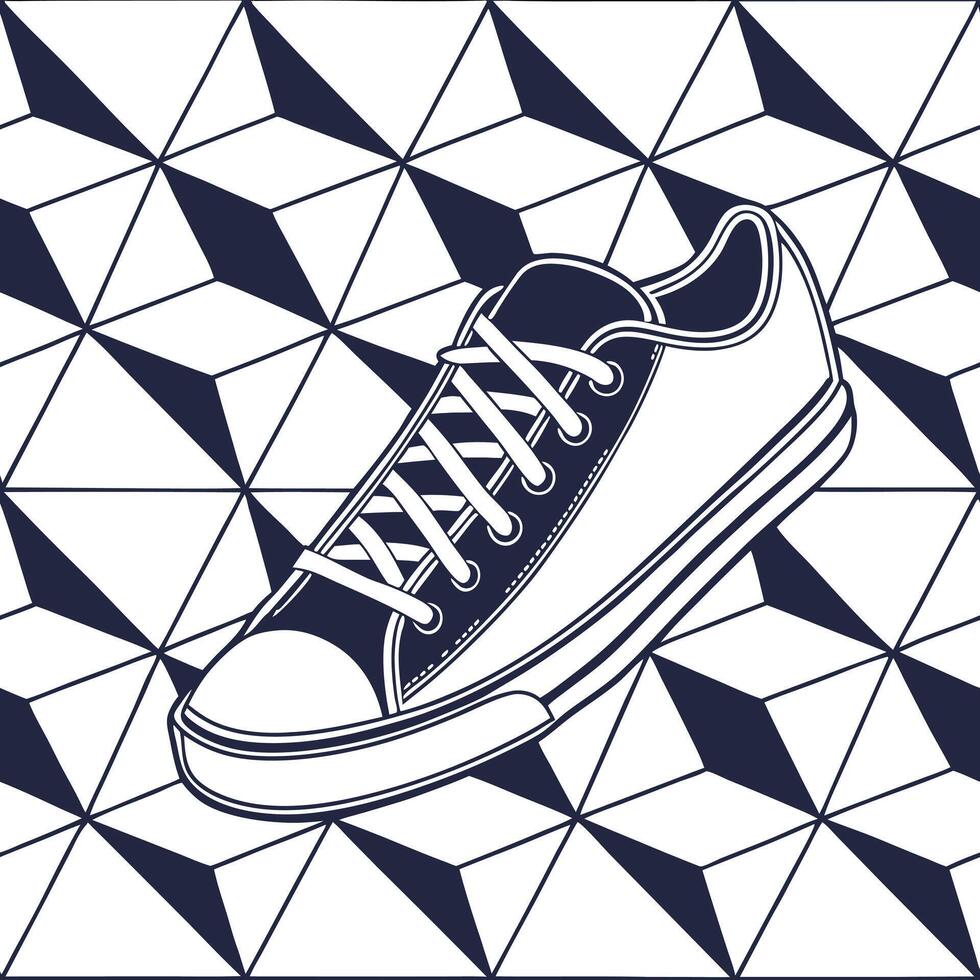 Futuristic seamless pattern featuring innovative techno geometrics and sharp angular details arranged in a tiled design with isolated whitebalance clarity concept as Innovative dig Squre Set 2 vector