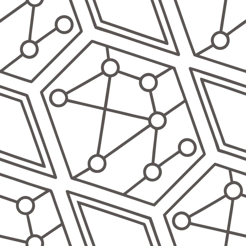 Generate futuristic tile with angular circuit shapes merging bold lines white overlay and subtle metallic flair concept as Highlight geometric circuit webs layered on pale tone exu Squre vector