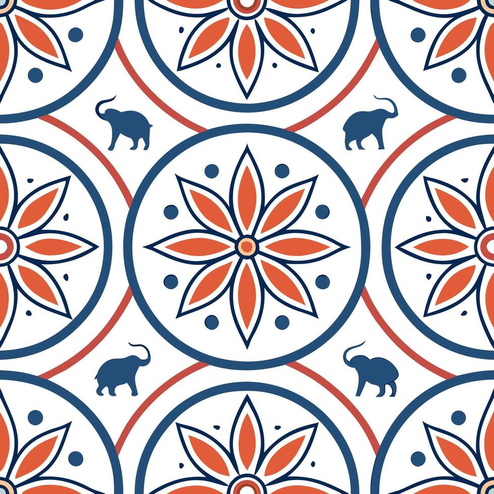 Generate seamless tile patterns based on local cultural rituals and traditional art forms featuring isolated white backgrounds for clean visuals concept as Showcase indigenous art Squre Set 3 vector