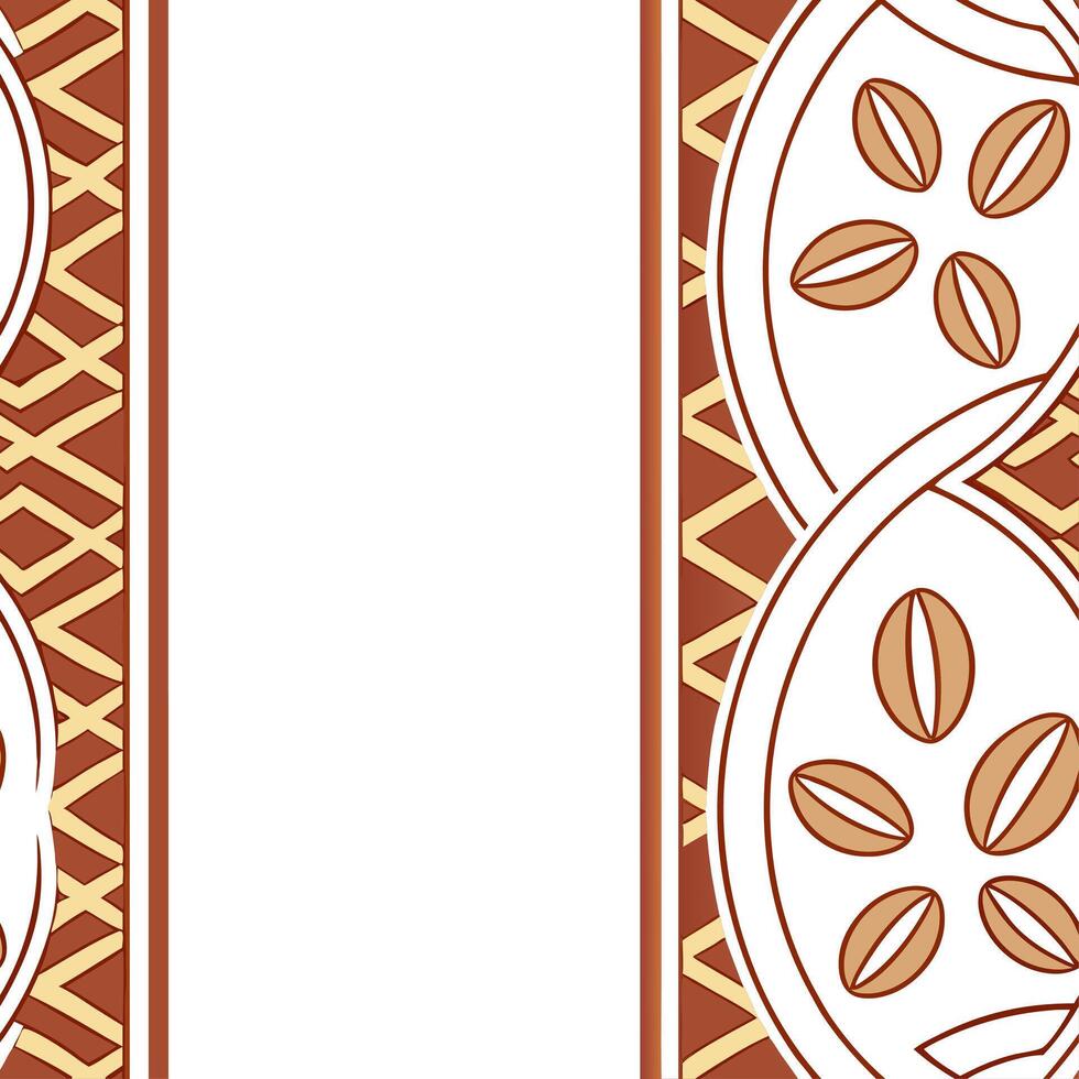 Generate seamless tile patterns with warm traditional colors accentuated with minimal graphic motifs and white space separation concept as Warm traditional colors paired with minim Squre vector