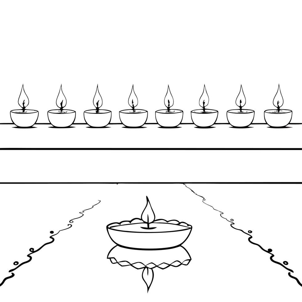 Glossy background of Labh Pancham candlelight ceremony concept as A glossy and serene background capturing the ambiance of a candlelight ceremony for Labh Pancham The scene featur Squre Set 2 vector