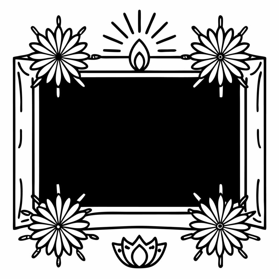 Glossy Background with Sparklers and Cultural Symbols concept as A glossy background featuring sparklers and cultural symbols like lotus flowers and Rangoli designs The scene is b Squre vector