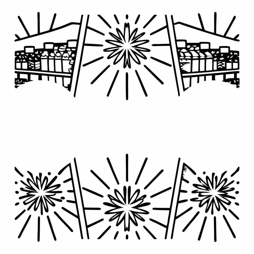 Glossy Festive Market Background concept as A glossy background showcasing a bustling festival market with sparklers and Rangoli elements prominently displayed The camera captures Squre vector