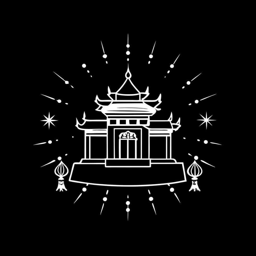 Glowing abstract art of a digital temple with Labh Pancham symbols concept as An abstract digital art banner featuring a glowing digital temple adorned with Labh Pancham symbols T Squre Set 2 vector