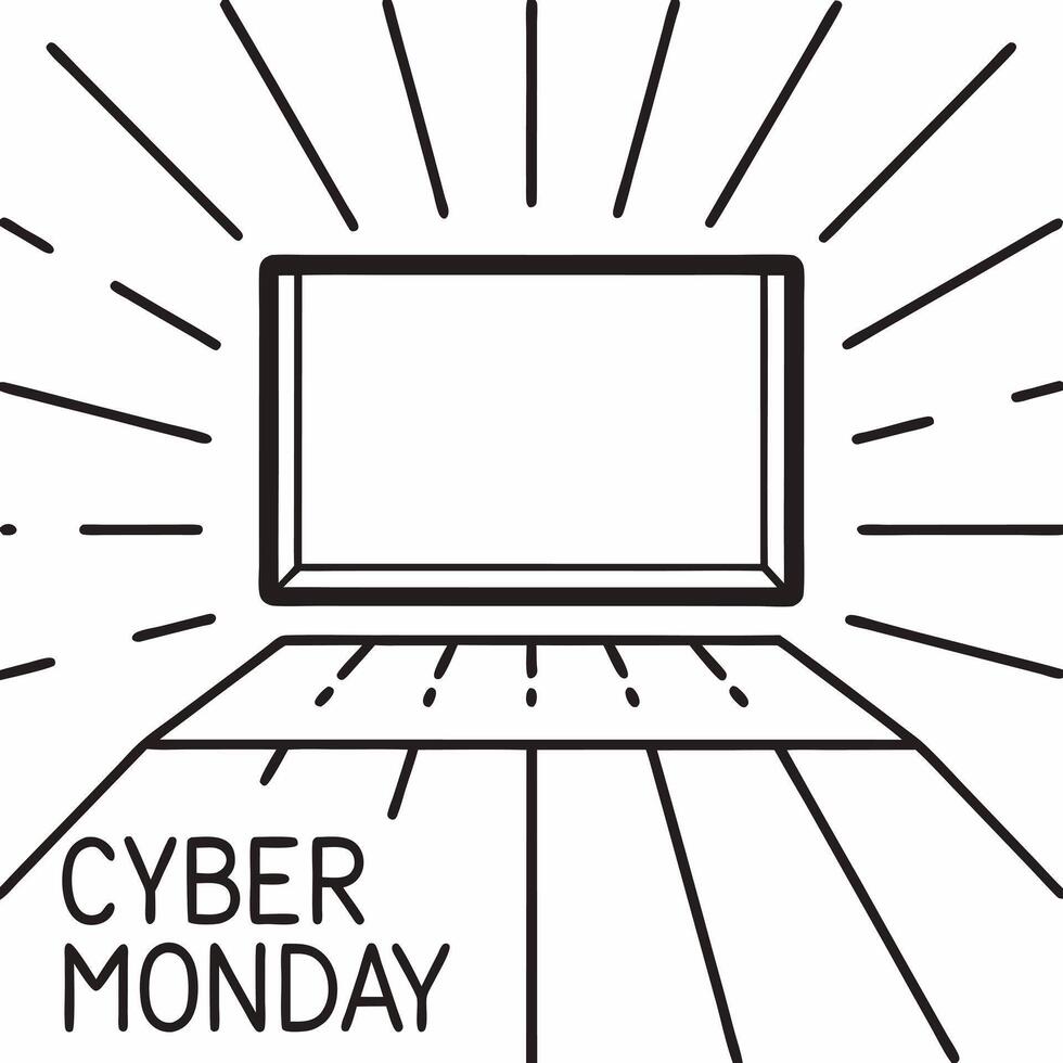 Glowing abstract product showcase with Cyber Monday text concept as A glowing abstract product display surrounded by Cyber Monday text in a digital art style The design uses radia Squre vector