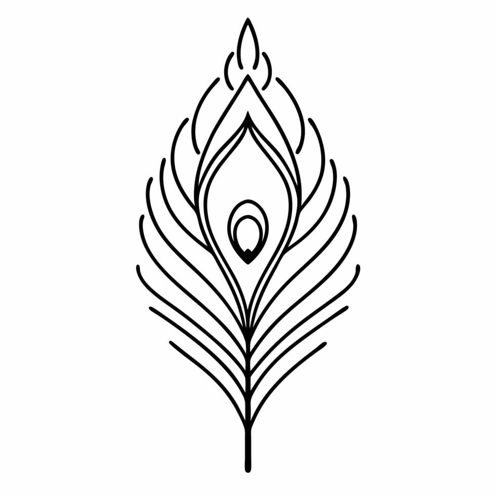 Glowing Diwali peacock feather with a diya isolated on a white background concept as A serene abstract featuring a glowing Diwali peacock feather paired with a diya isolated Squre vector