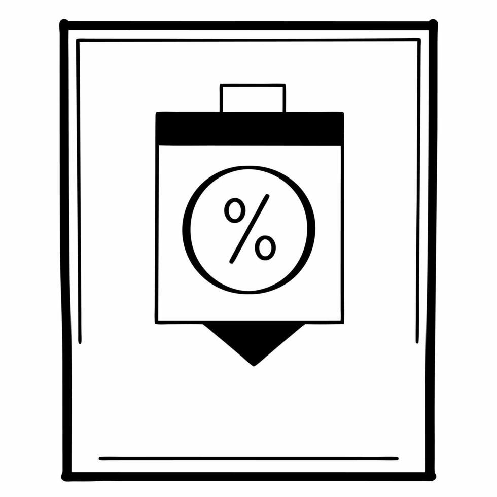 Glowing percentage icon and floating price tag frame with copy space concept as A glowing percentage icon and floating price tag form a minimalistic border frame with copy space hi Squre vector