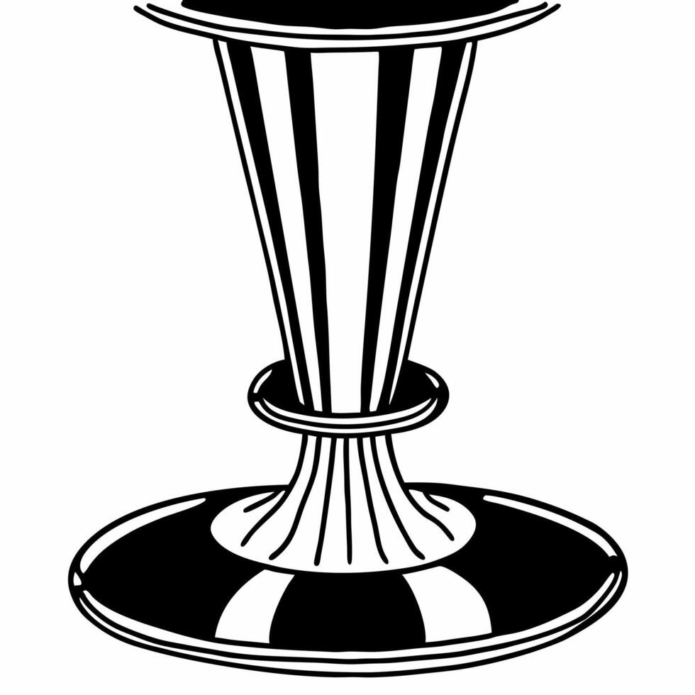 Holographic Champagne Flute Base concept as Medium shot of a holographic champagne flute base against a plain white background with copy space Camera highlights the intricate holo Squre Set 2 vector