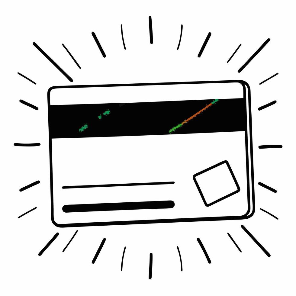 Holographic Credit Card with Floating Demand Icons concept as A credit card on a glossy white surface with holographic demand icons floating around it The design highlights financ Squre vector