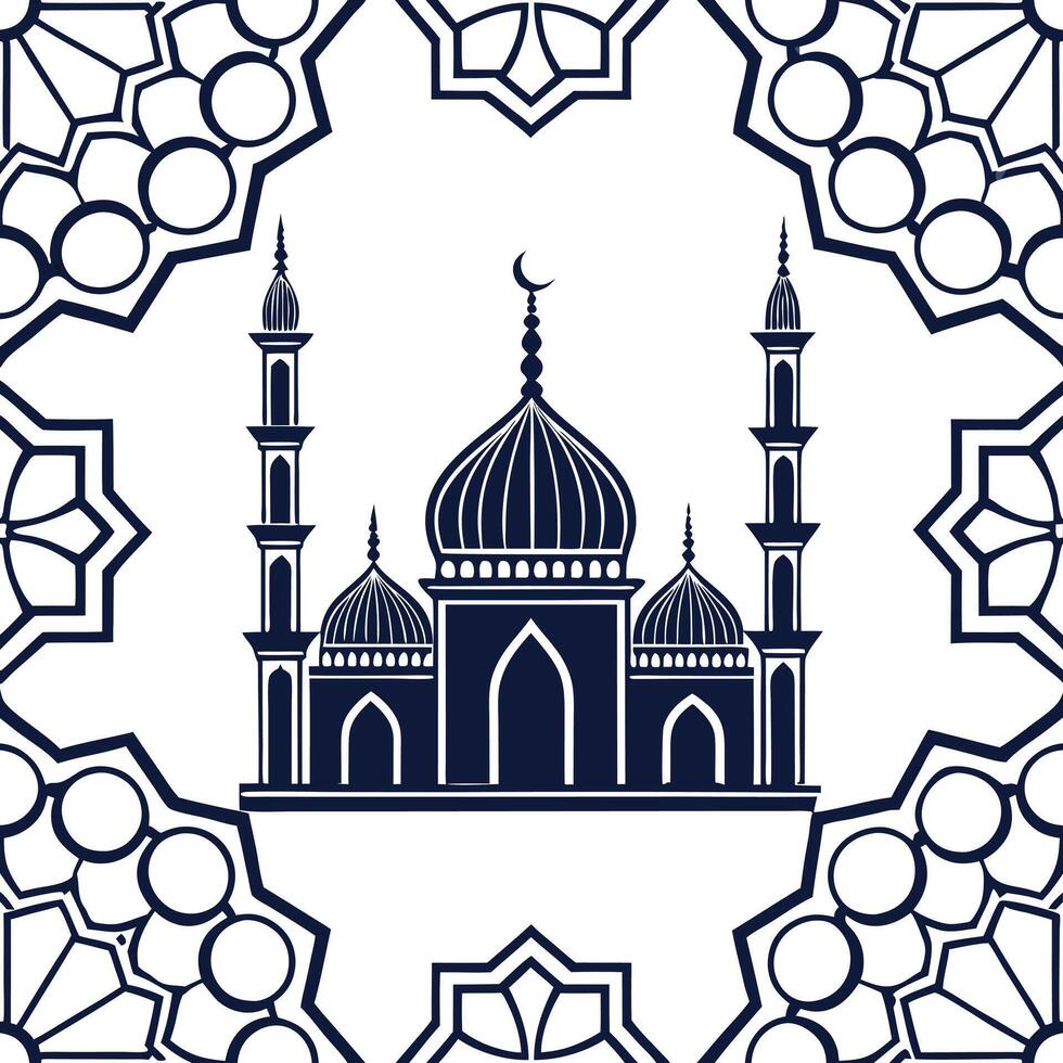 Incorporate Middle Eastern cultural patterns into seamless tile designs with intricate geometric shapes and ornate detailing Clean vector