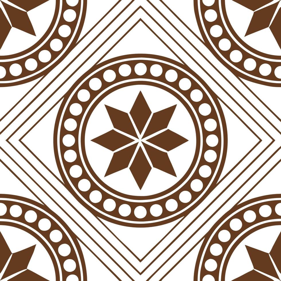 Incorporate traditional African mud cloth designs into a seamless tile pattern focusing on earth tones and geometric repetition Clean vector