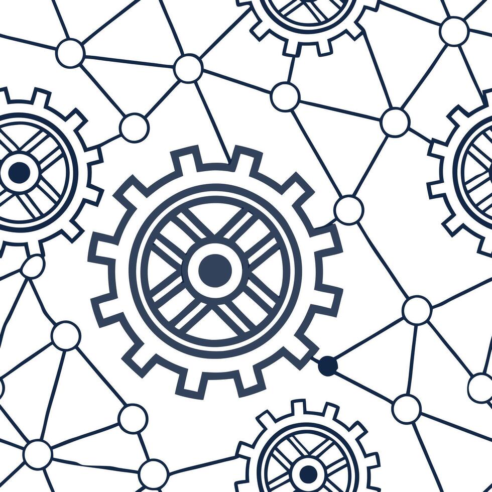 Innovative digital matrix tile pattern with recursive grid structures and abstract technological motifs under isolated whitebalance clarity concept as Recursive grid structures and Squre vector
