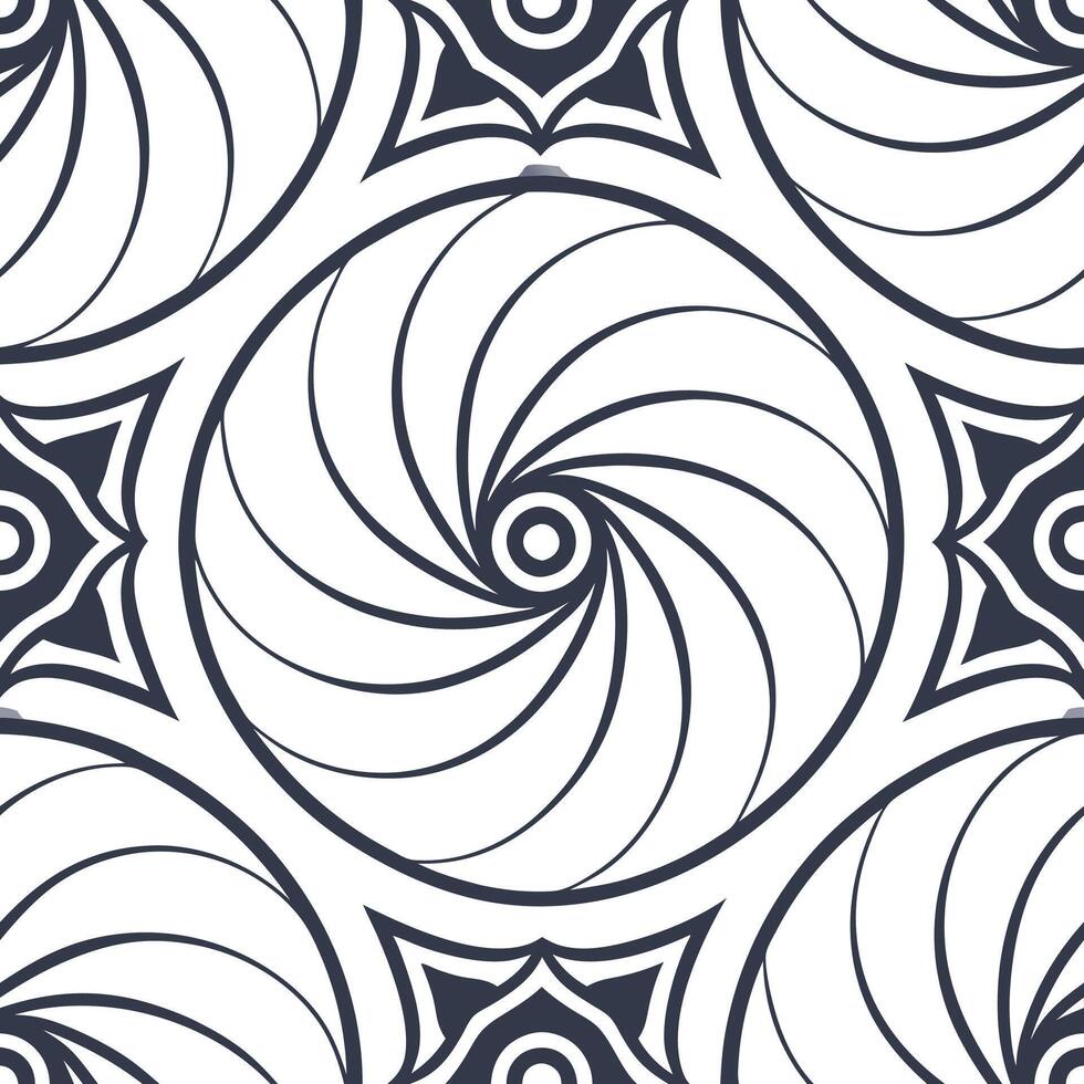 Invent seamless AI vortex patterns mixing swirling geometry subtle lines and negative white space for edgy brand strategies and digital media concept as Blend vortex like arcs frac Squre vector