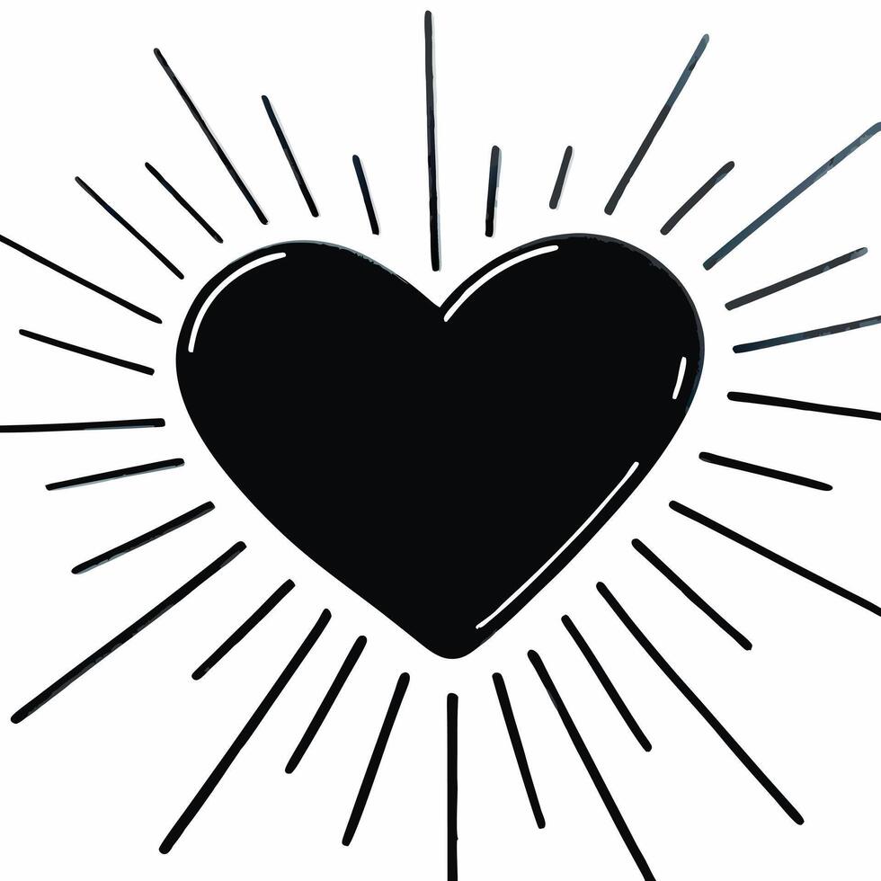 Isolated glowing heart icon symbolizing compassion and equality for Human Rights Day concept as A of a glowing heart isolated on a white background symbolizing compassion lo Squre vector