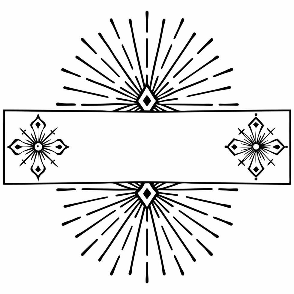 Isolated Rangoli and Sparkler Lines concept as A sleek isolated design featuring an abstract Rangoli element paired with elegant sparkler lines all set on a white background Squre vector